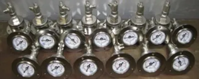 QTY. 20. WIKA STAINLESS STEEL PANEL MOUNT GAGES 15...