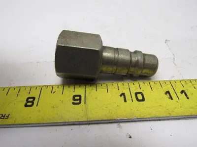 Hanson #55 Steel Male Ball Lock Pneumatic Quick Connect Fitting 1/2 NPT Female