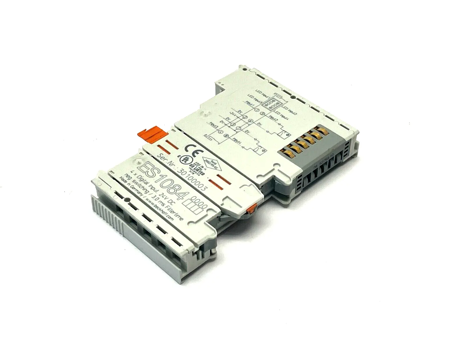 ES1084 | Beckhoff  EtherCAT Terminal 4 Digital Input - Used