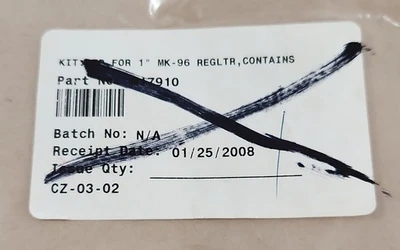 NEW Jordan Valve Steriflow 96-100-KIT-N