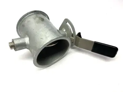USED JACOB GALVANIZED HAND OPERATED THROTTLE VALVE 80MM DIAMTER DN