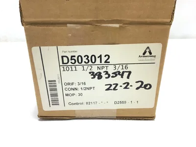 Armstrong 1011 D503012 Check Valve Steam Trap Maximum Pressure 400 PSIG 27.6Bar