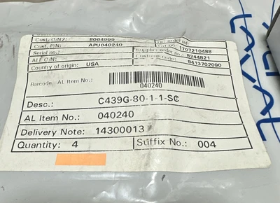 NEW Alfa Laval C439G-80-1-1-SC