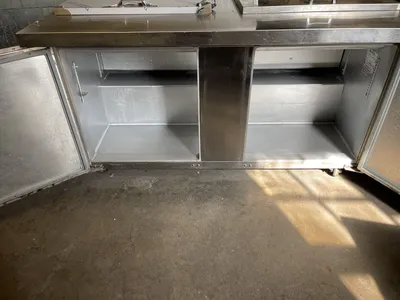 174-0117 Continental SW60 60” Pan Rail Self Contained Prep Table Cooler