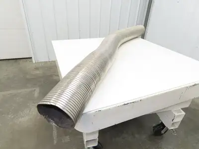 6" Flexible Metal Exhaust Hose Pipe Stainless Steel S Lock Diesel 6' Long