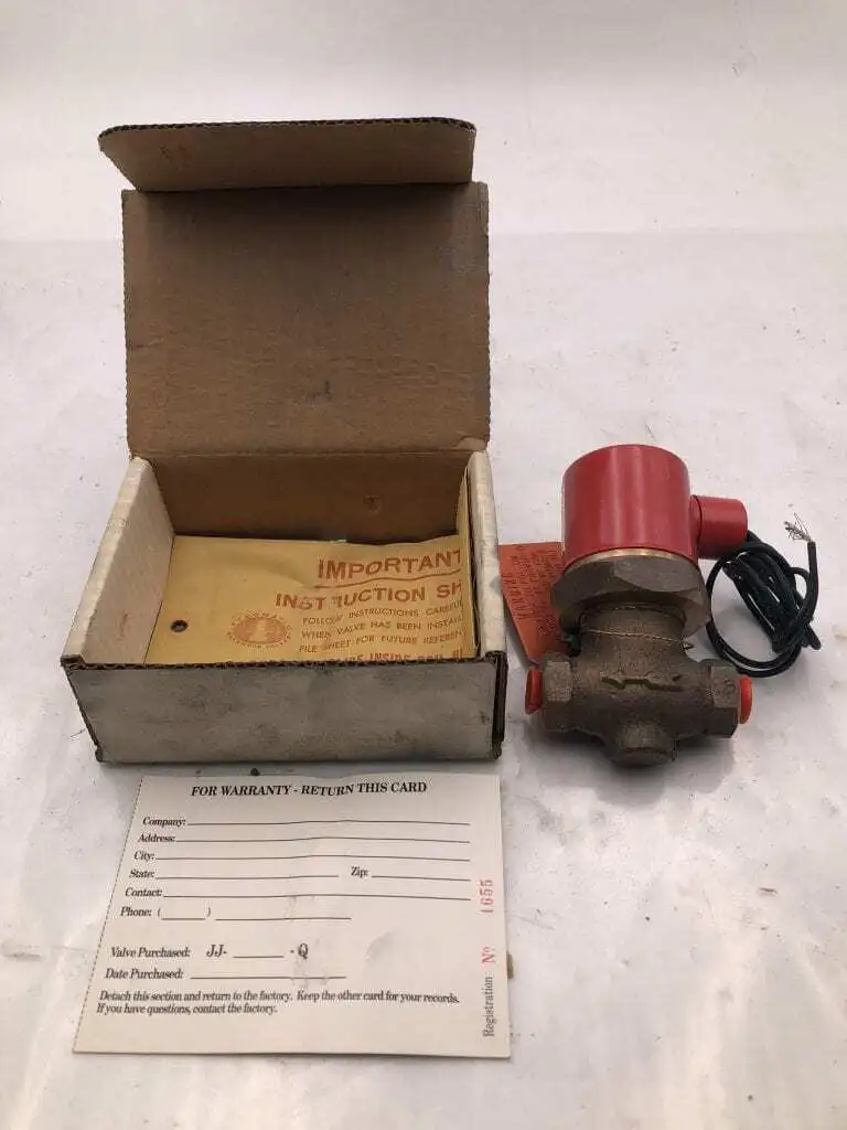 Atkomatic Valve Co. JJ-200Q 1/4″ Bronze 2-way Solenoid Valve 75/150/250PSI -NIB