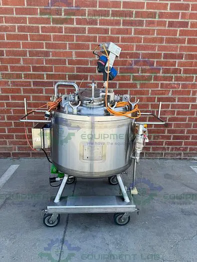 Used NORTHLAND 200 LITER STAINLESS STEEL JACKETED REACTOR FV/ 45 PSI W/ 0.40 HP MIXER Jacketed Tanks | Equipment Lab #486577