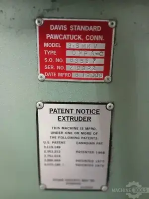 USED 2000 DAVIS STANDARD MV-35IN35