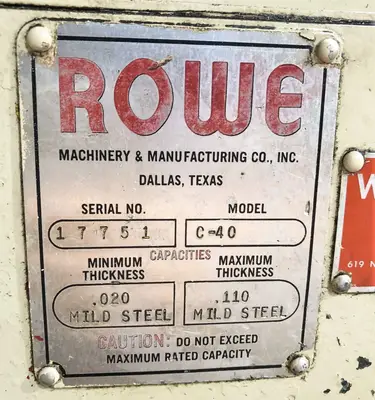 USED 1972 ROWE C-40