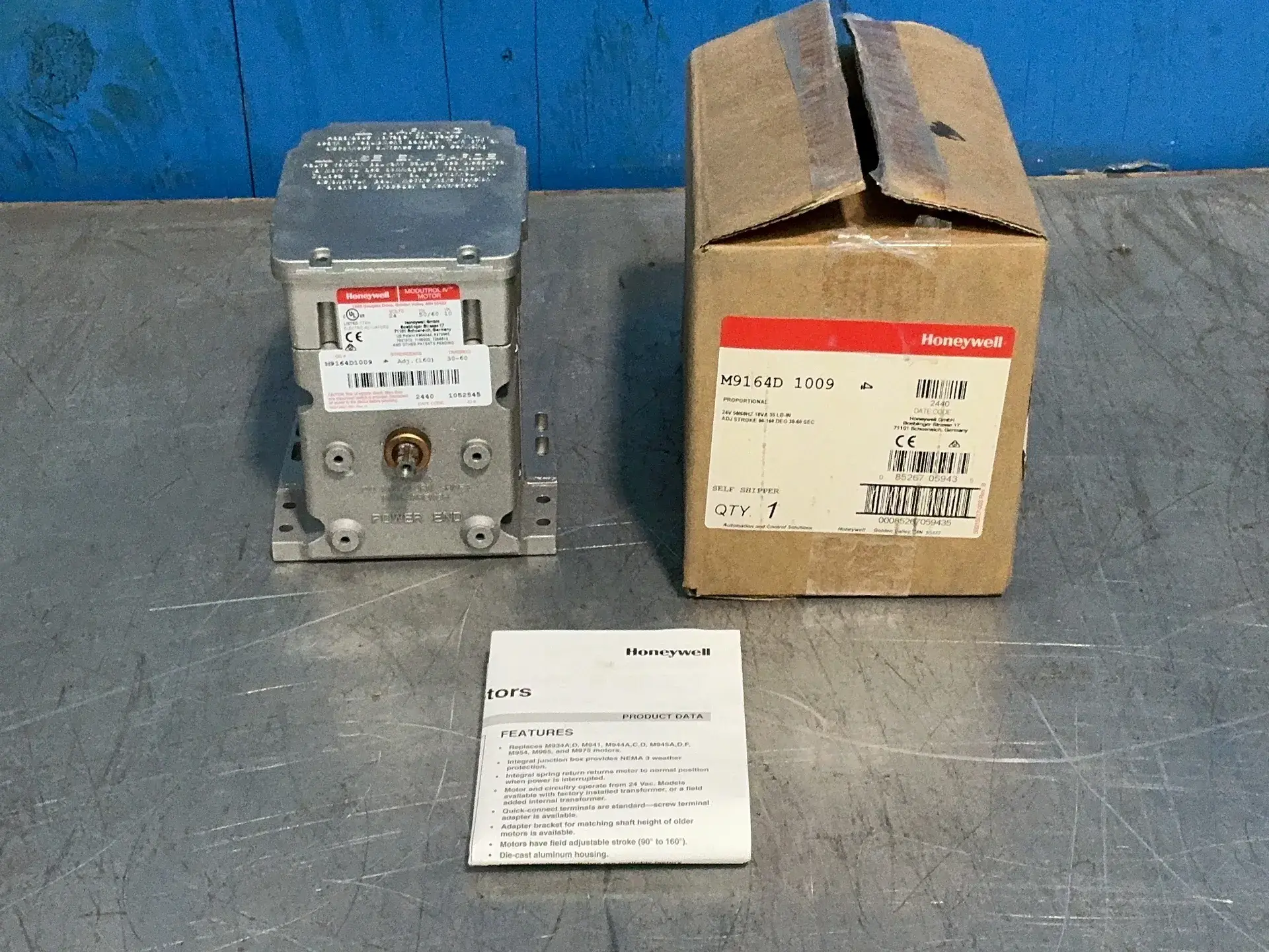 New | in-Stock HONEYWELL M9164D1009 Rotary Actuators Ohio US | HGR 24 #1411381