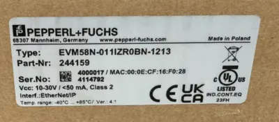 NEW PEPPERL+FUCHS EVM58N-011IZR0BN-1213 ROTARY ENCODER 244159