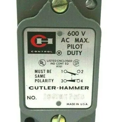 NEW CUTLER HAMMER 10316H701D LIMIT SWITCH