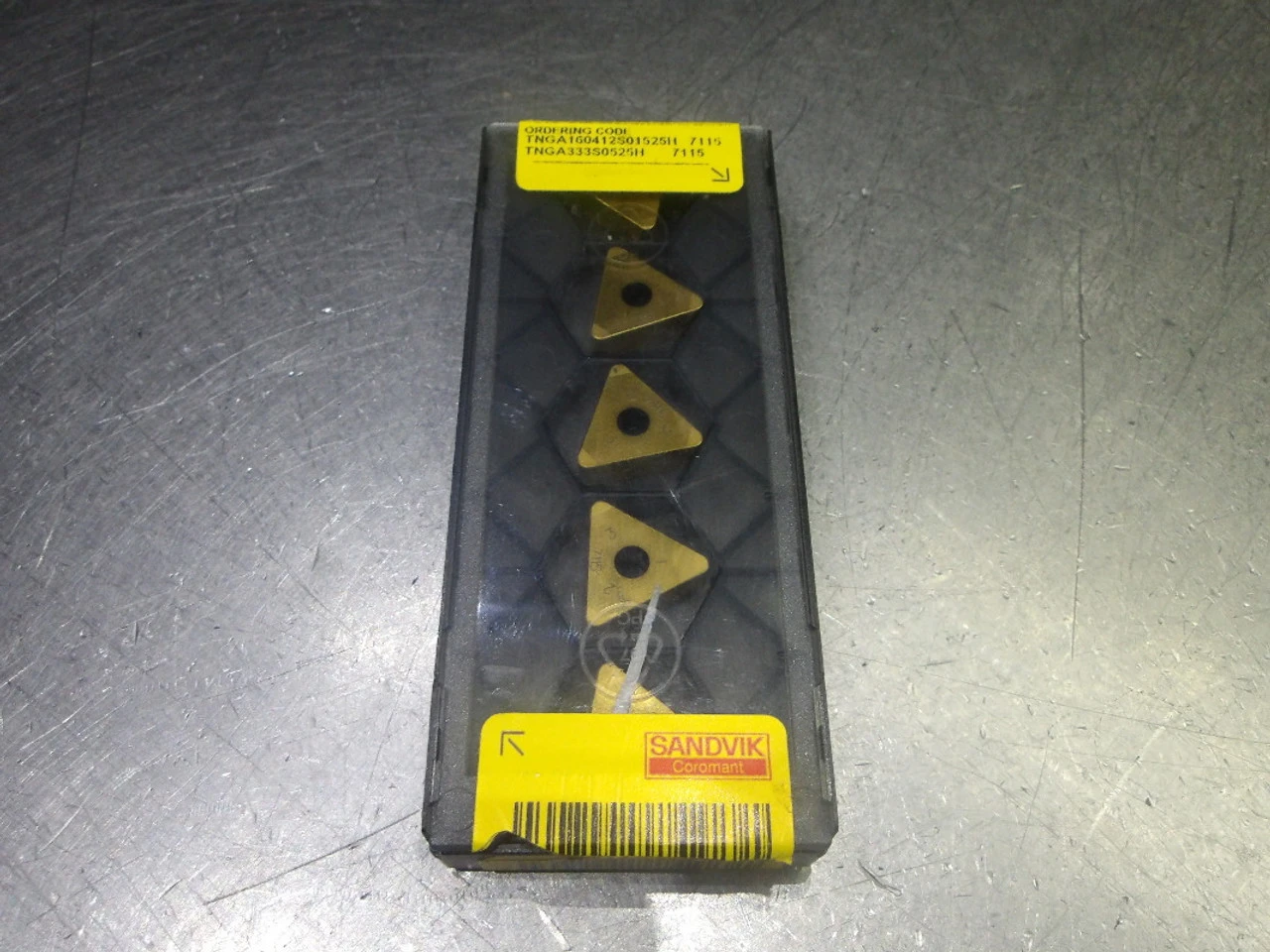 Sandvik CBN Tipped Carbide Inserts QTY5 TNGA333S0525H/TNGA160412S01525H 7115 (LOC891)