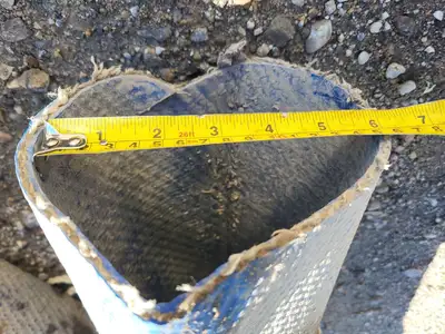 6" x 25 ft Lay Flat Hose Black