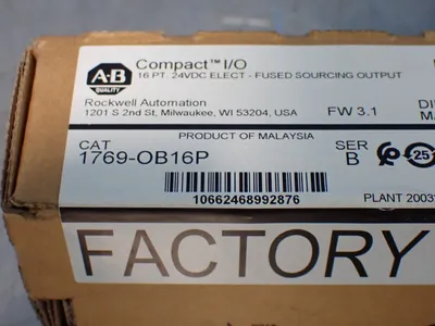 NEW ALLENBRADLEY 1769OB16P