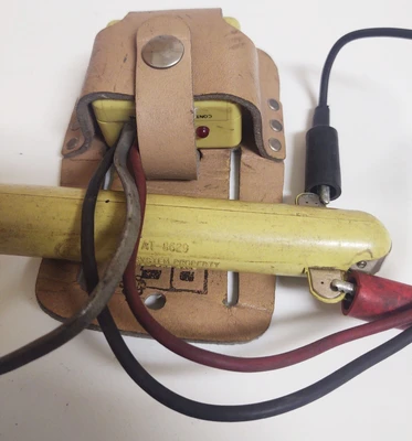 VINTAGE BELL SYSTEMS AT-8629 YELLOW PROBE PEi 77M Tracer in Leather