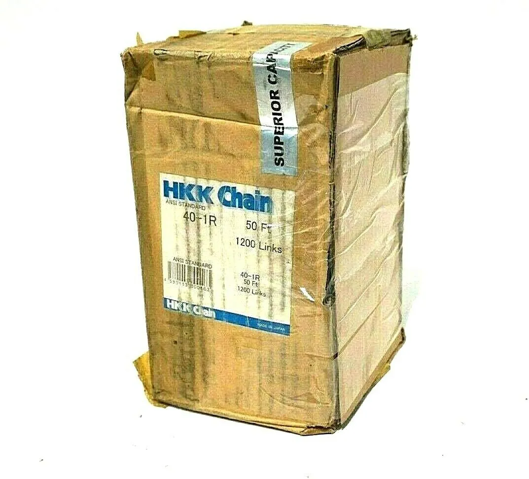 NEW HKK CHAIN 40-1R ROLLER CHAIN 50' 1200 LINKS 401R