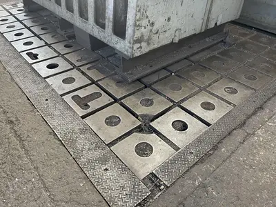 120" X 188" X 12" T SLOTTED FLOOR PLATE. STOCK # 0312523