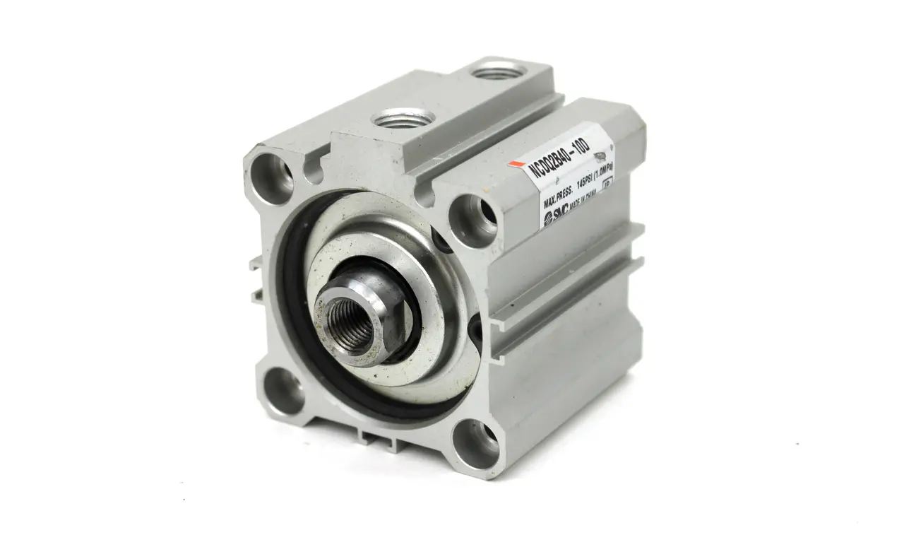 SMC NCDQ2B40-10D Compact Pneumatic Cylinder, 40mm Bore, 10mm Stroke