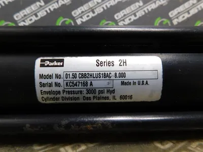 Parker 01.50 CBB2HLUS18AC 8.000 Heavy Duty Pneumatic Cylinder 3000 PSI Hyd Used