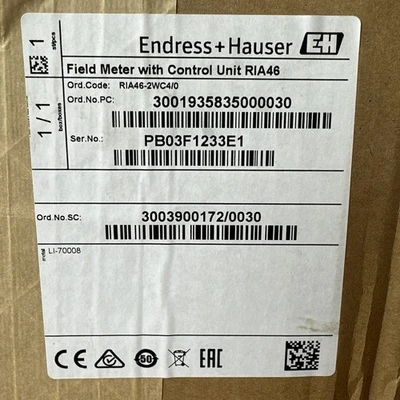 NEW IN BOX- Endress+Hauser RIA46 Field Meter and Controller RIA46-F1A2B 🇺🇸SHIP