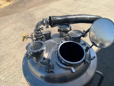 Tank, 53 Gallon, 316L Stainless Steel, 45 PSI, Precision Stainless #S743975