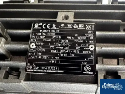 USED ICCNW 3200 Gal ICCNW Mix Tank, 304 S/S, 3 HP