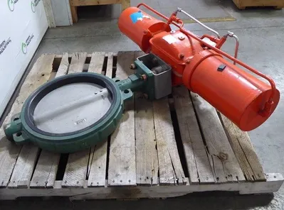 NE-C Series 16" Actuated Wafer Valve Assembly Used