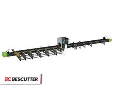 Bescutter Hytube 3Chuck TUBE CUTTER 2000W - 6000W | Fiber Laser Pipe Cutting Machine with Auto Loading