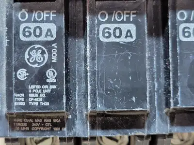 60A, 3-Pole, 240V Circuit Breaker