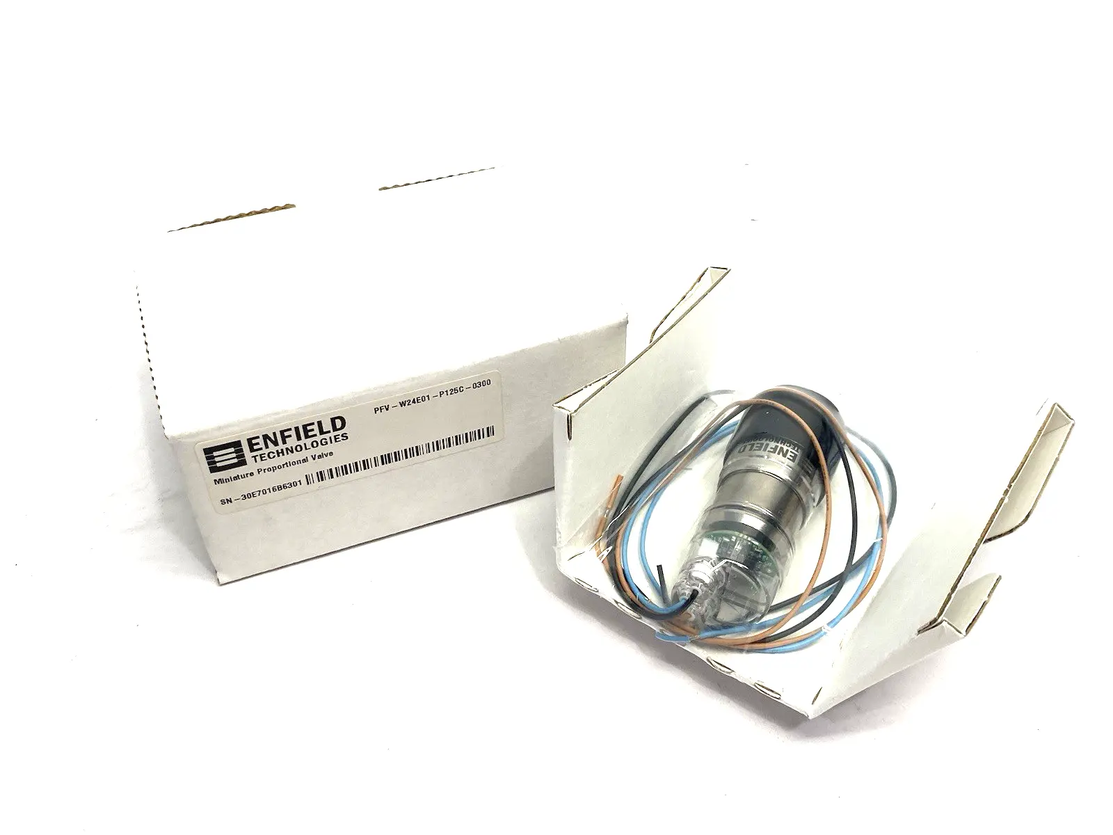USED ENFIELD TECHNOLOGIES 2/2 MINIATURE PROPORTIONAL SOLENOID VALVE, ONBOARD LINEAR DRIVER