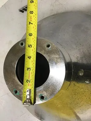 USED METAL FABRICATOR HOPPER