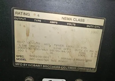 USED HOBART ARC-MASTER 501
