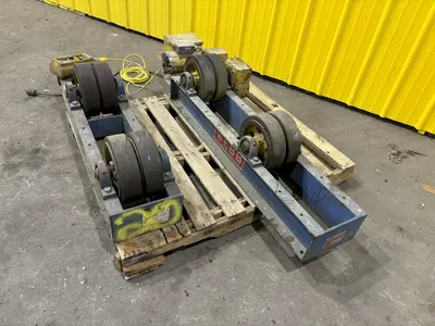 6,000 LBS WEBB MODEL #T6-PWR-IDL TANK TURNING ROLLS, POWER ROLL & IDLER: STOCK #21644