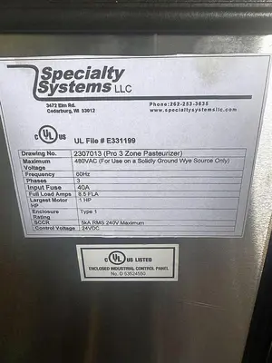 USED 2022 PRO ENGINEERING MODULAR PASTEURIZER