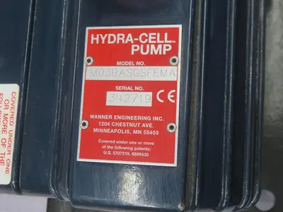 Used HYDRA-CELL M03BASGSFEMA Pumps Texas US | Aucto #1307300