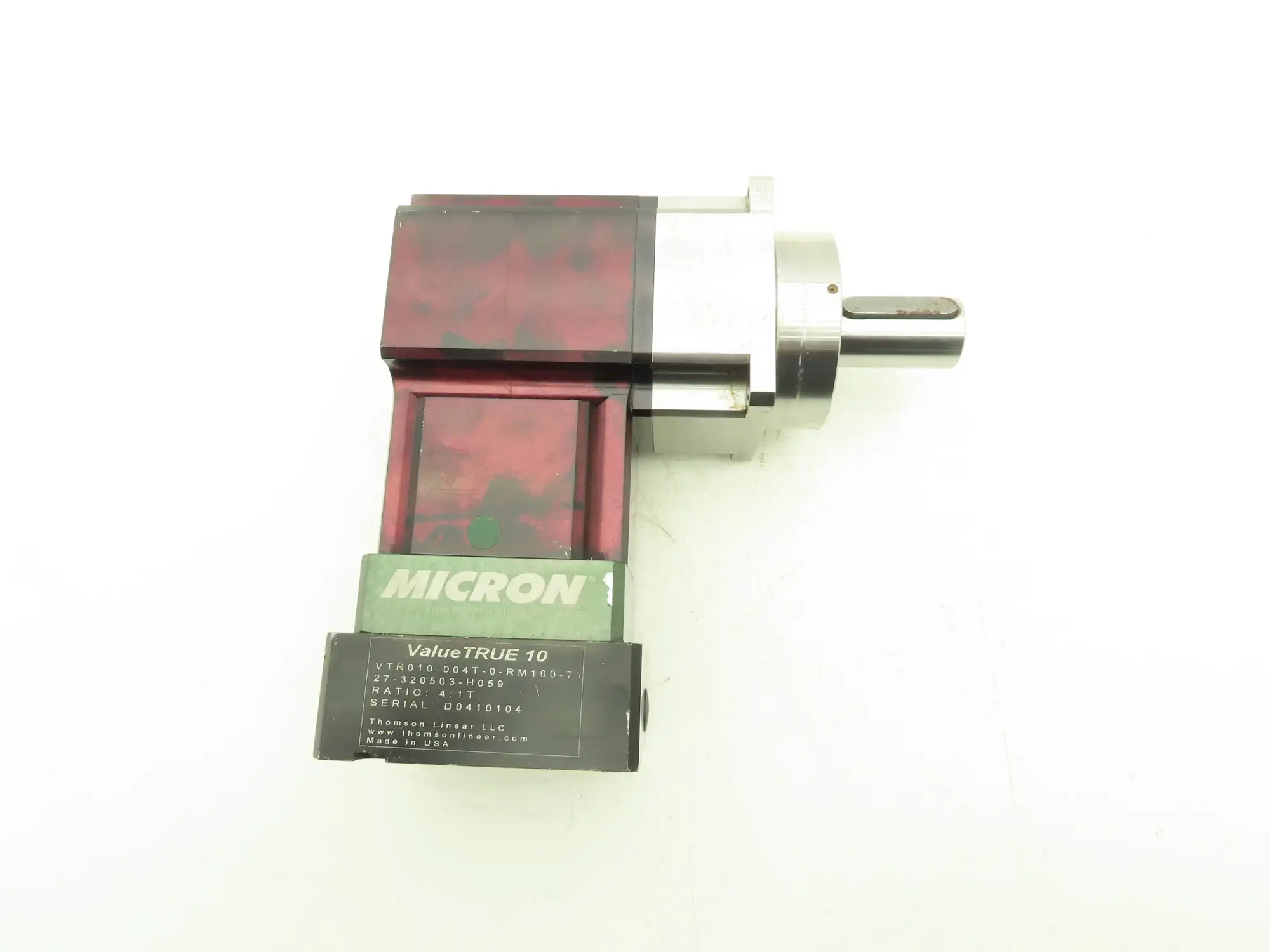 Thomson Linear VTR010-004T-0-RM100-71 Planetary Gearbox Right Angle Drive 4:1T