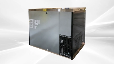 171-0245 50" Black Self Contained Glass Door Back Bar Cooler