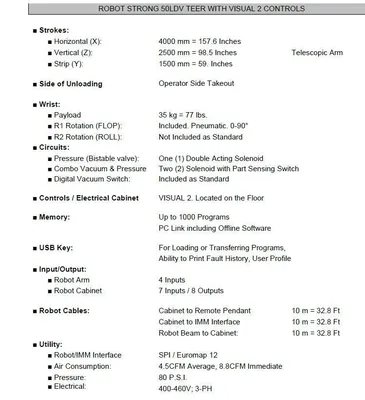 2020 SEPRO STRONG 50-LDV ROBOTS, (Including N/C & CNC) | Machinery Network (3)
