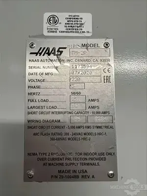 USED 2020 HAAS TM-2P