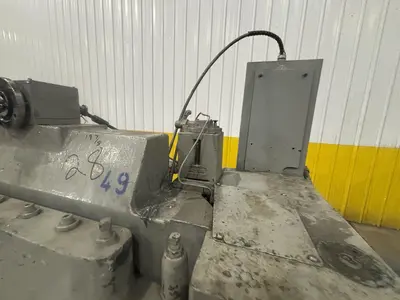 8' X 3/16" WYSONG MODEL #796 MECHANICAL POWER SQUARING SHEAR WITH BACK GAUGE: STOCK #23634