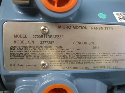 NEW Micro Motion 2700 R11 DB AEZZZ