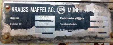 Krauss-Maffei HZ 125 peeler centrifuge, 316SS.