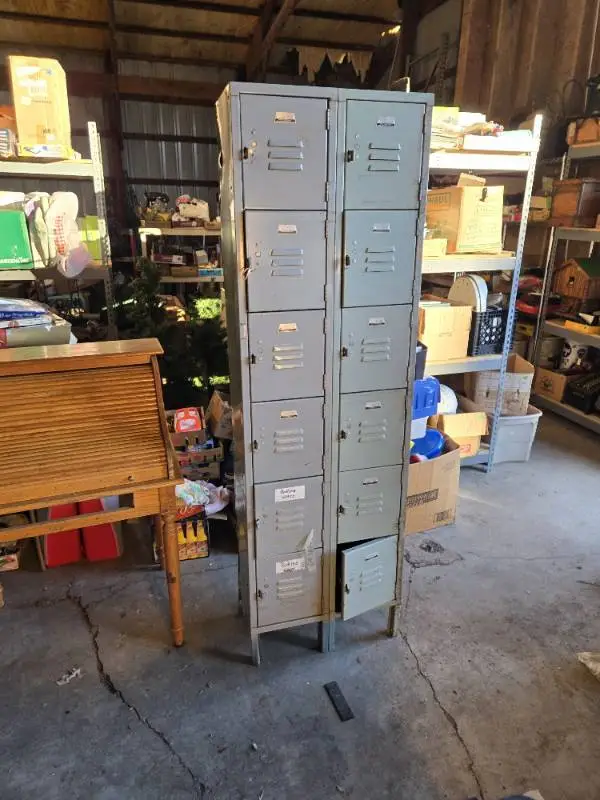 Metal Locker Unit with Multiple Lockers 78" Total height