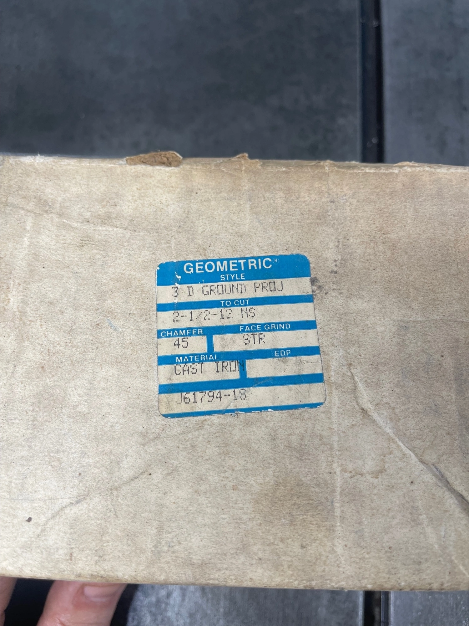 (3) GEOMETRIC CHASERS Sets 2-1/2-12 45° USA #6909
