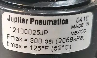 Jupiter12100025JP Compact Regulator 300 PSI 1/4" NPT Loc5B17