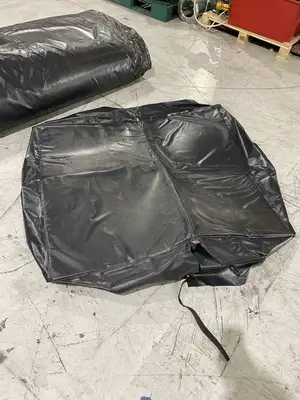 USED POWERBLANKET 550 GALLON IBC TOTE BLANKET LOT OF 2 BLANKETS (1 CONTROLLER)