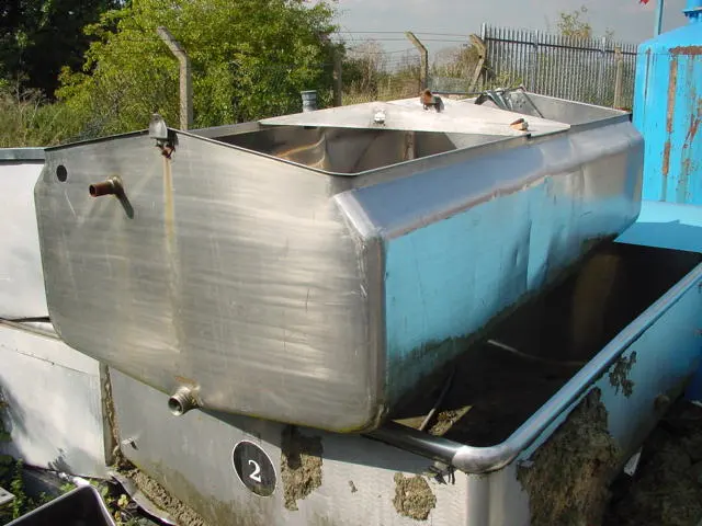 3200 L S/S Open Top Rectangular Tank