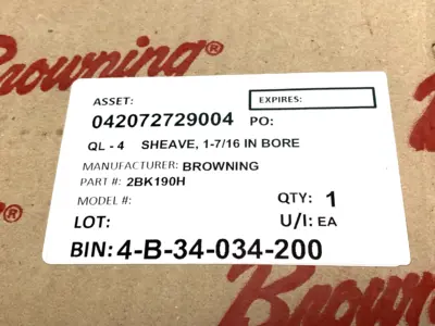 USED BROWNING V-BELT DOUBLE GROOVE SHEAVE PULLEY 1-7/16" BORE 18-3/4" O.D.