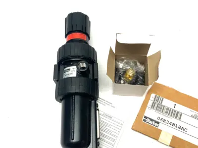 USED PARKER MODULAR FILTER/REGULATOR 1/2" NPT 5 MICRON